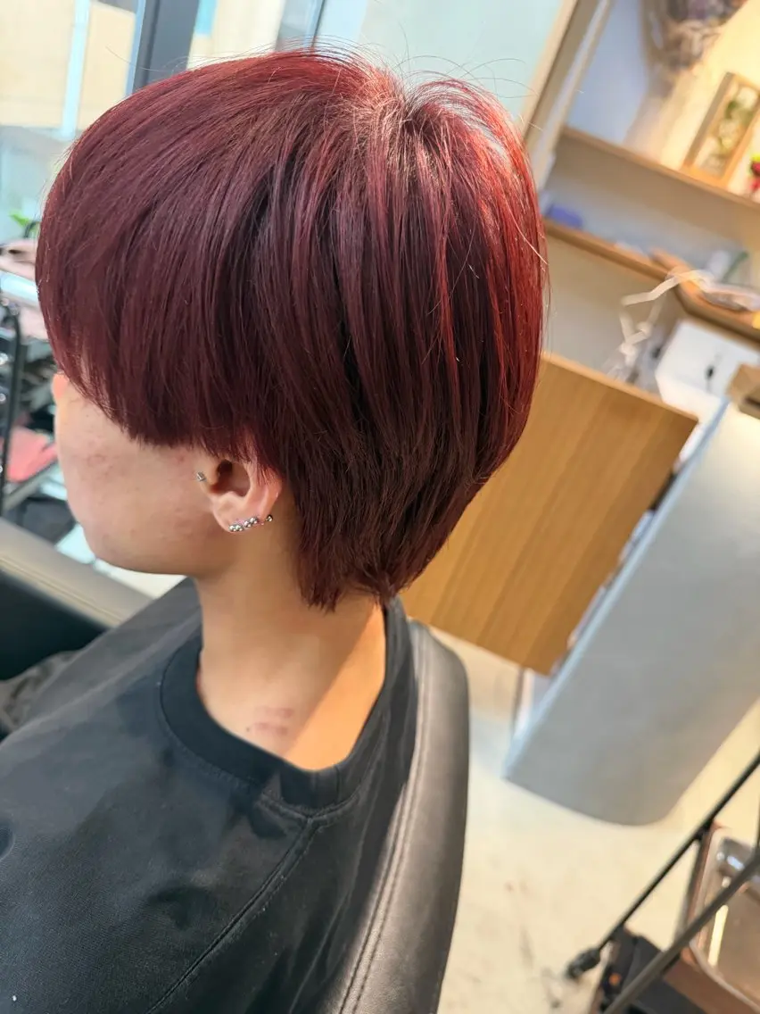 ショート カラー ブリーチ サエ💎川崎 カラーモデル募集中のヘアスタイル