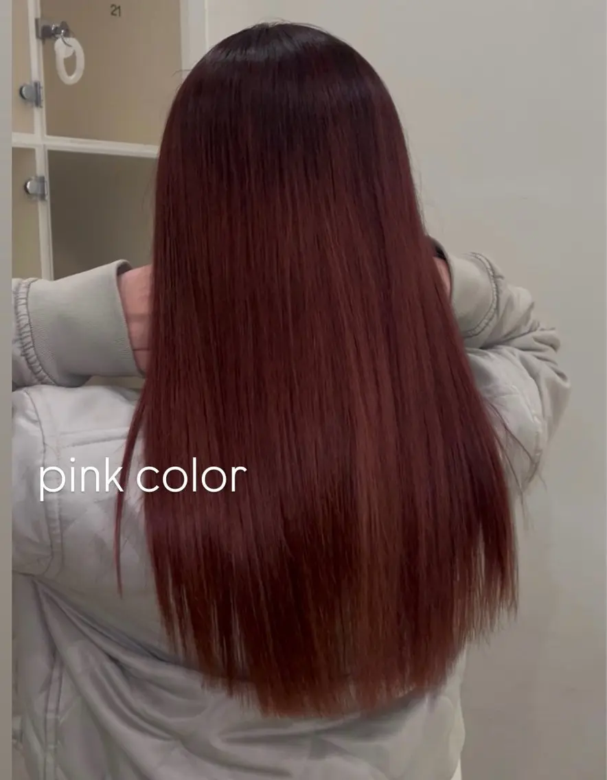 ロング カラー ヘアカラー 似合わせカット暖色 カラーhiyonaのヘアスタイル