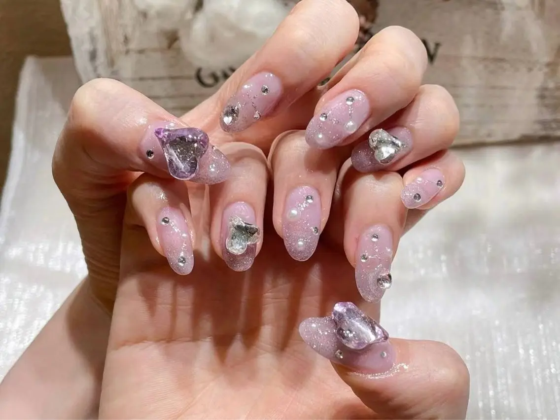 ネイル アートネイル フラワーネイル フットネイル ジェルネイル ハート Babarla nailのネイルデザイン