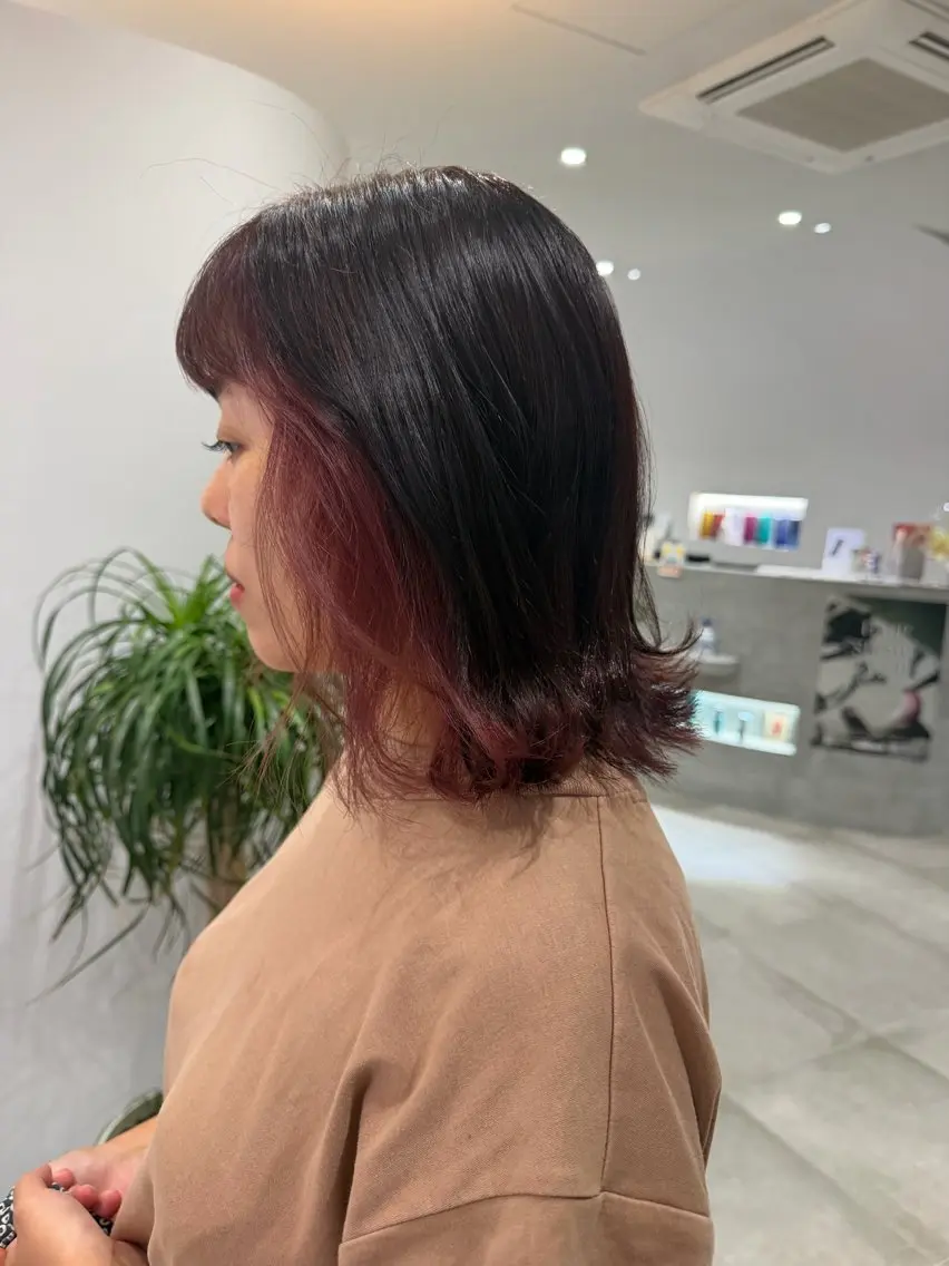 カラー 廣元 早紀のヘアスタイル