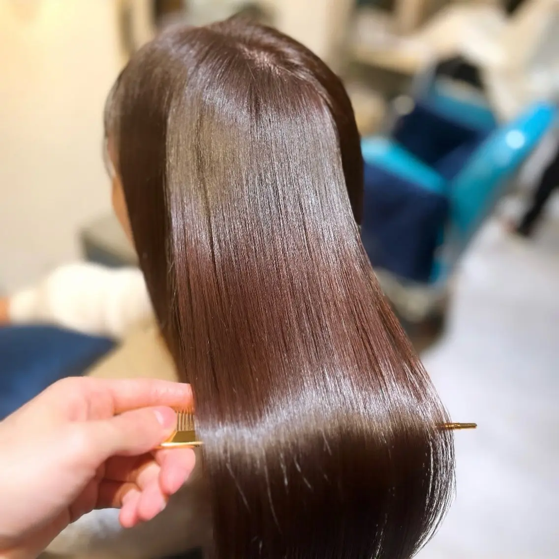 ロング カラー 髪質改善 トリートメント 髪質改善/ケアカラー /梅田✨ RIKUのヘアスタイル