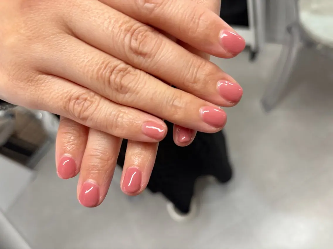 ネイル ワンカラーネイル Elpia🤎 nail salonのネイルデザイン