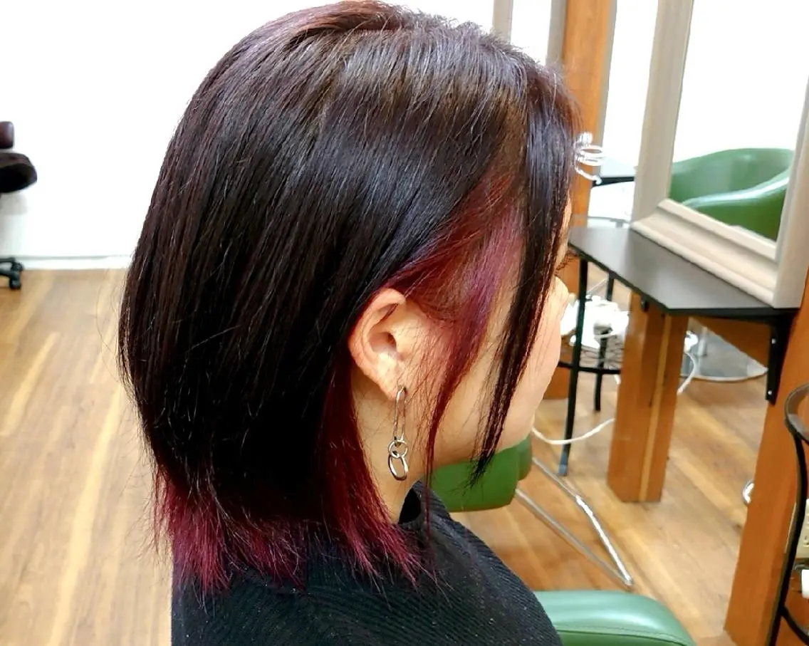 ミディアム ヘアカラー トリートメント 渡辺 康行のヘアスタイル