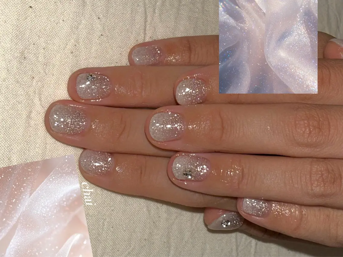 ネイル フラッシュネイル ラメ(グリッター) ハンドネイル chai nail &  eye📍鶴橋のネイルデザイン