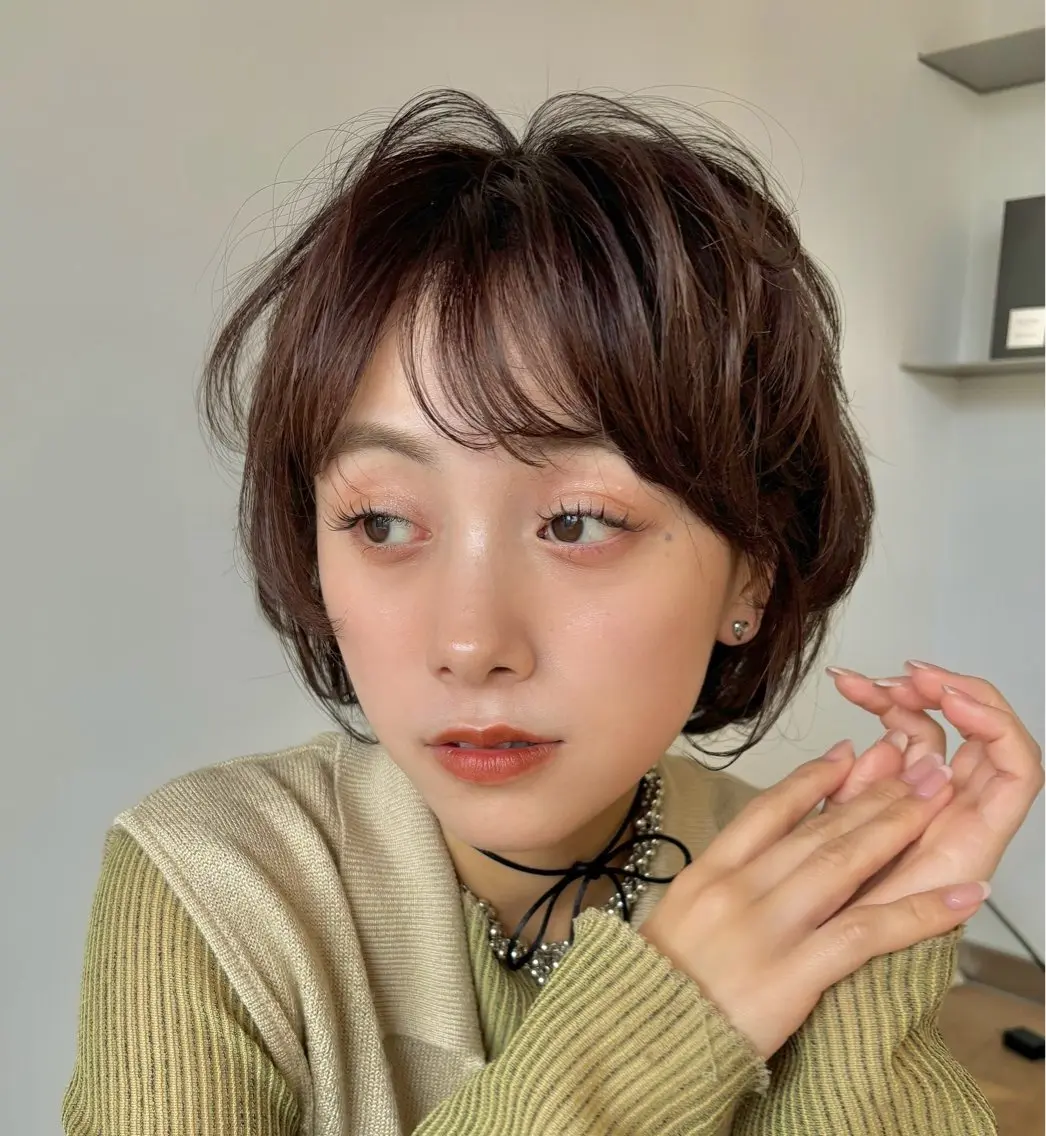 ショート カラー カット ヘアカラー 白土 さくらのヘアスタイル