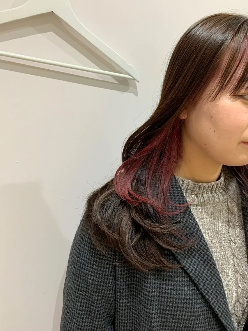 ロング カラー ヘアアレンジ カット ヘアカラー kei🤎ベージュ /透明感カラー/博多のヘアスタイル