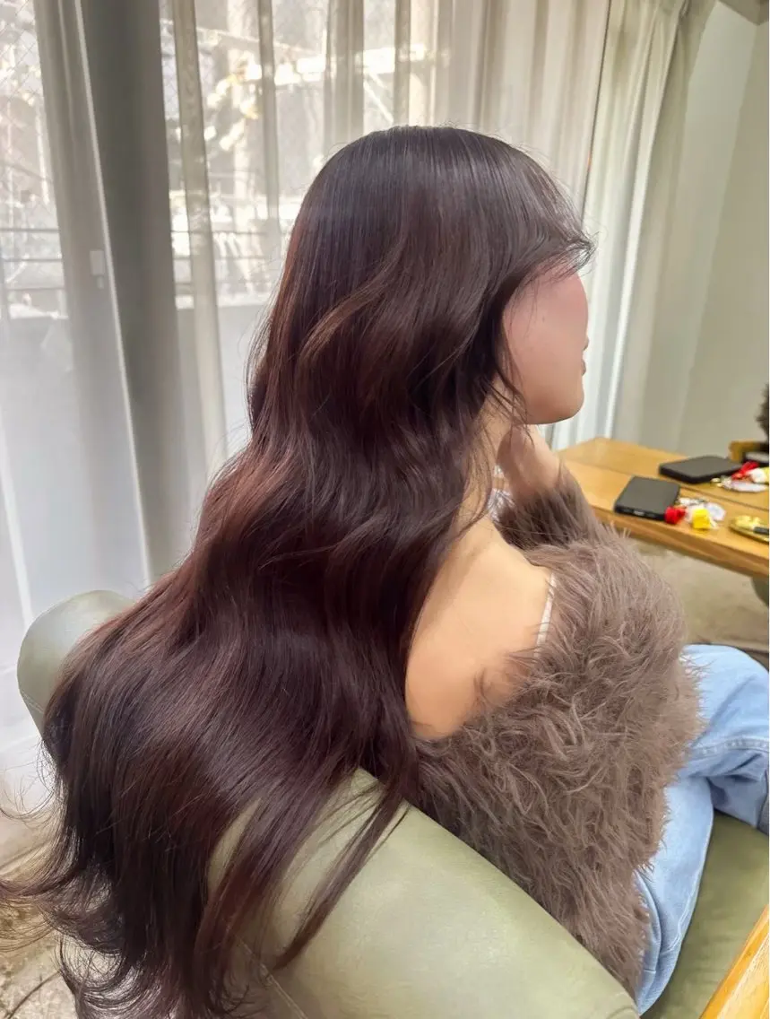 ロング カラー カット ヘアカラー トリートメント まさと/ヘーゼルベー ジュ/レイヤーカットのヘアスタイル