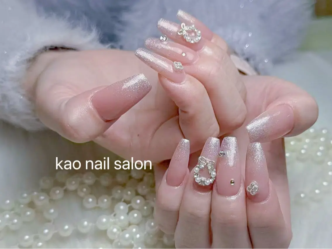 ネイル kao nail マグネット/長さだしのネイルデザイン