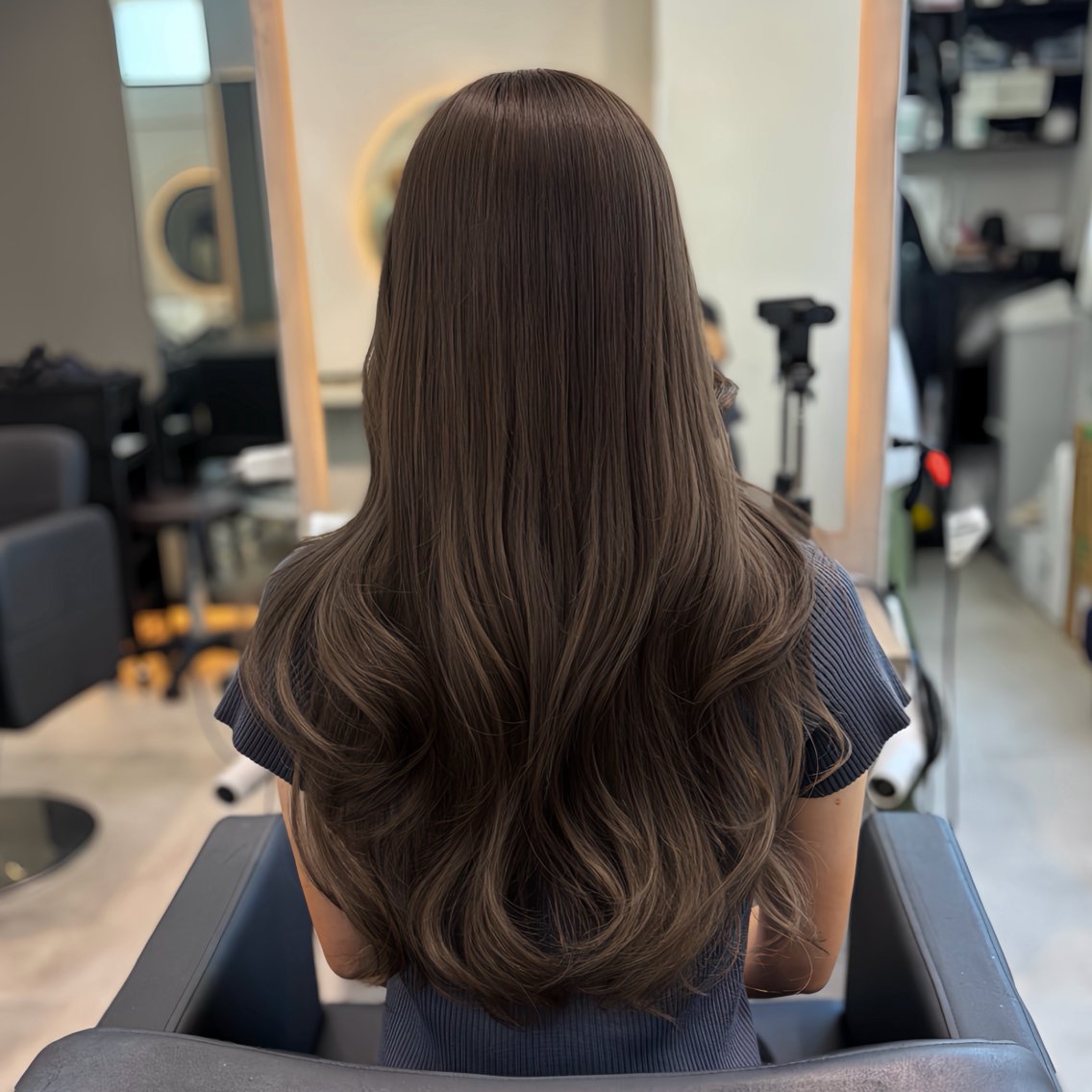 カラー ブリーチ 透明感カラー ダブルカラー グレージュ ブリーチなしカラー ヘアカラー MOMOKA /　Lapis今泉店のヘアスタイル
