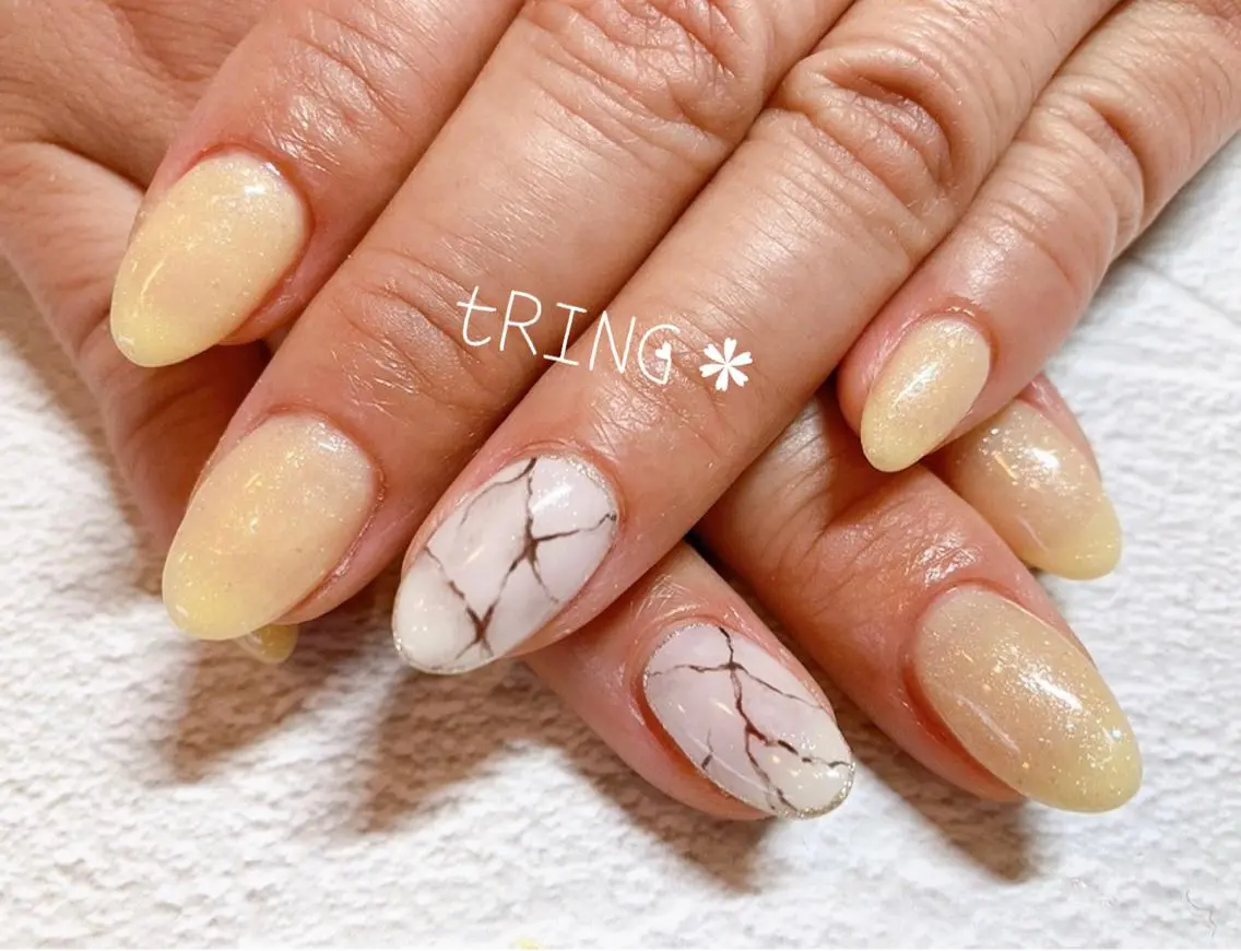 ネイル ハンドネイル tRING＊ しいの木台のネイルデザイン