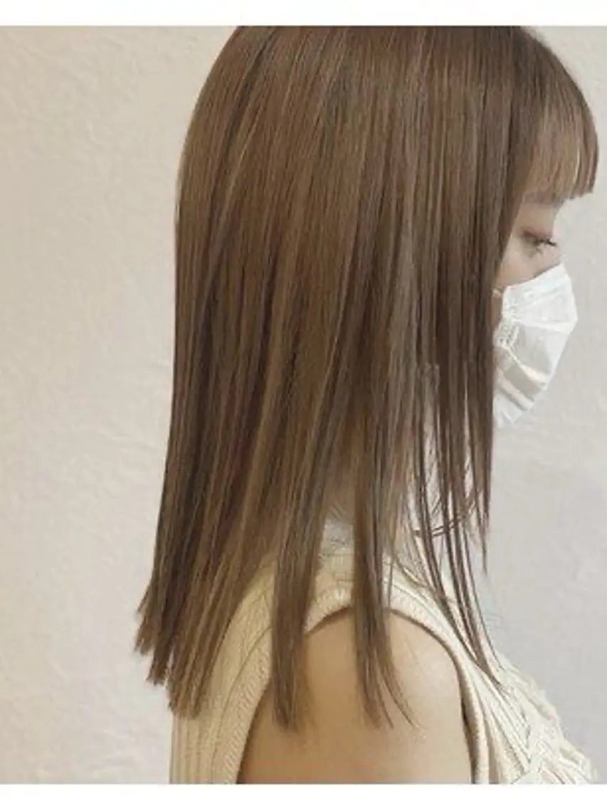 ミディアム カラー 叶 妃万里のヘアスタイル