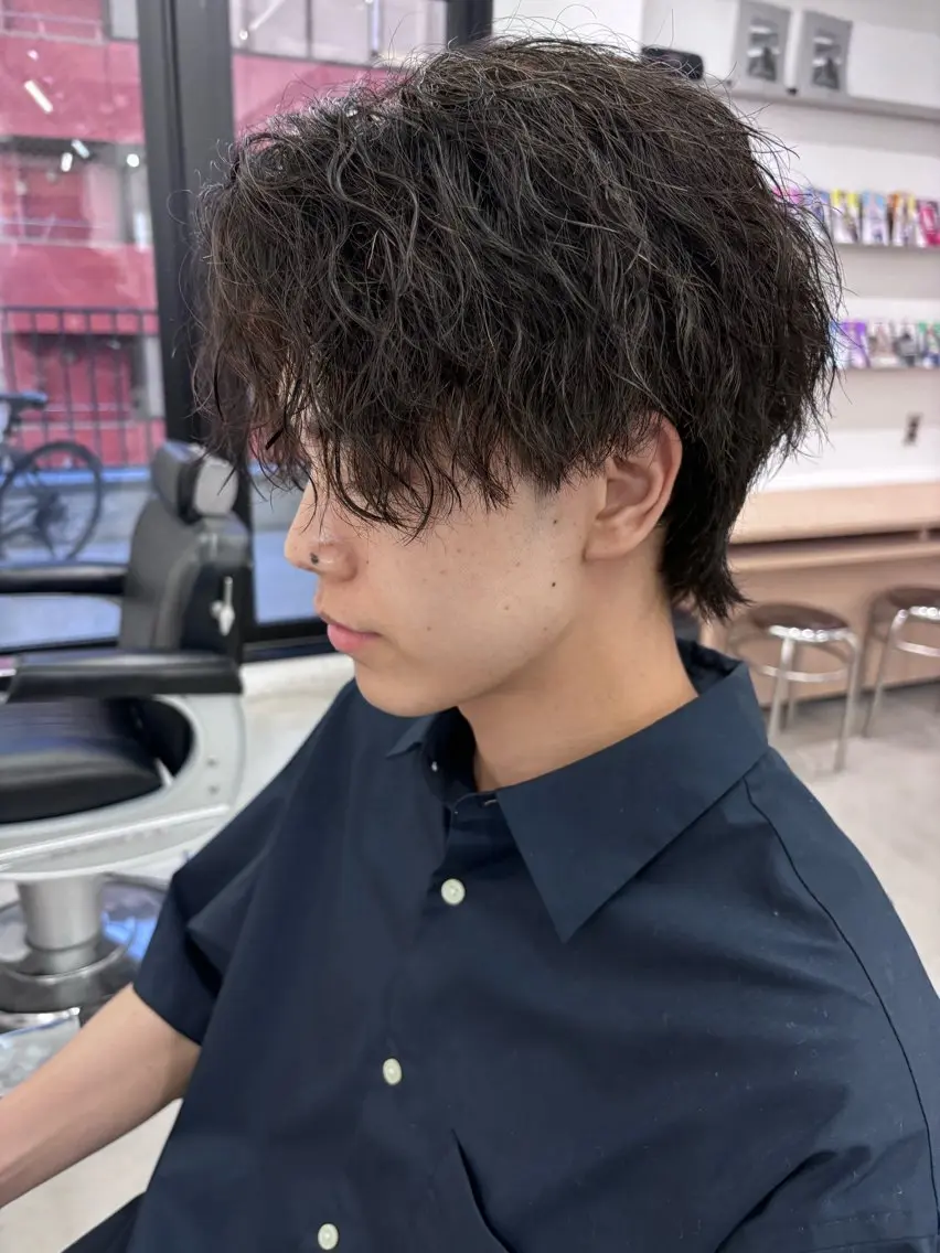パーマ メンズ カット パーマ トリートメント 土岐/メンズ/パーマ 特化スタイリストのヘアスタイル