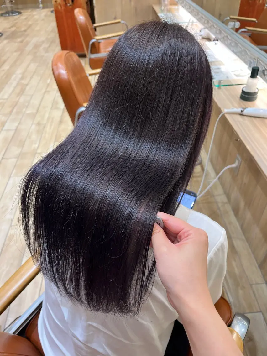カラー グレージュ ラベンダーカラー ラベンダーグレージュ ラベンダーグレー ヘアカラー しえな/ 新宿/モデル募集🎀のヘアスタイル