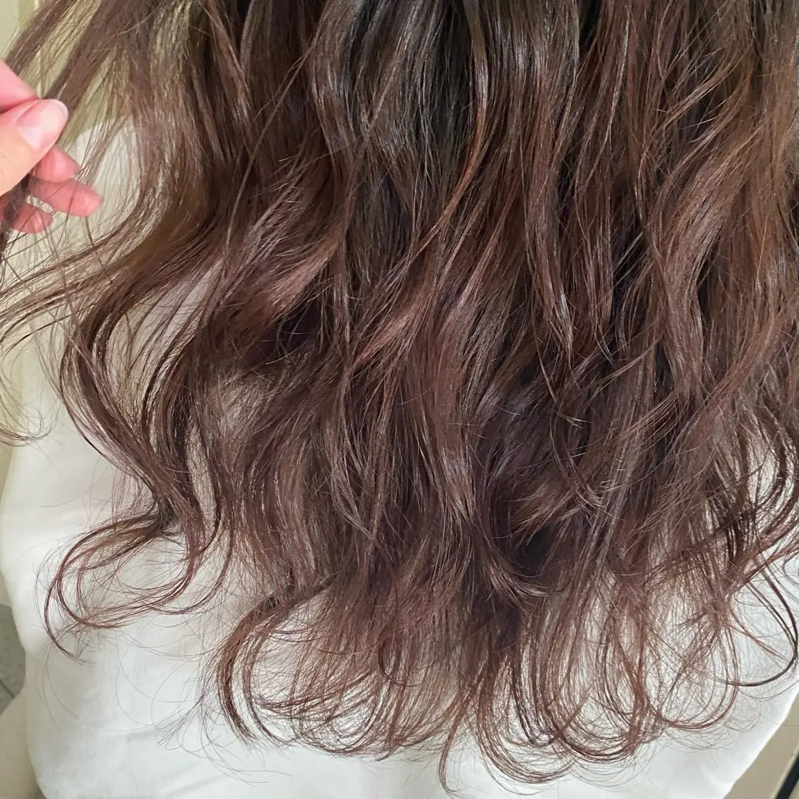 セミロング カラー 清村 和音のヘアスタイル