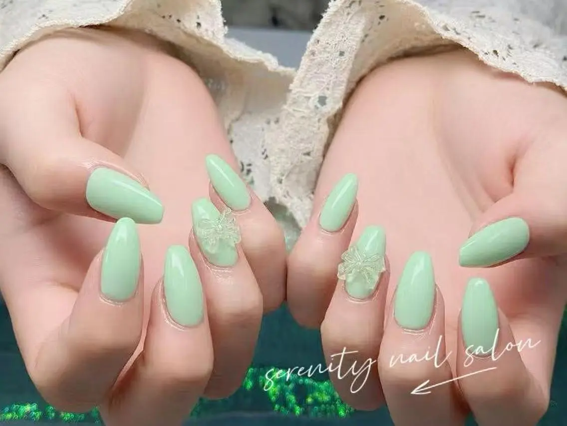 ネイル 長さ出し 持ち込み ワンホンネイル ハンドネイル ハンドケア 🌻ハサミ ✂️のネイルデザイン
