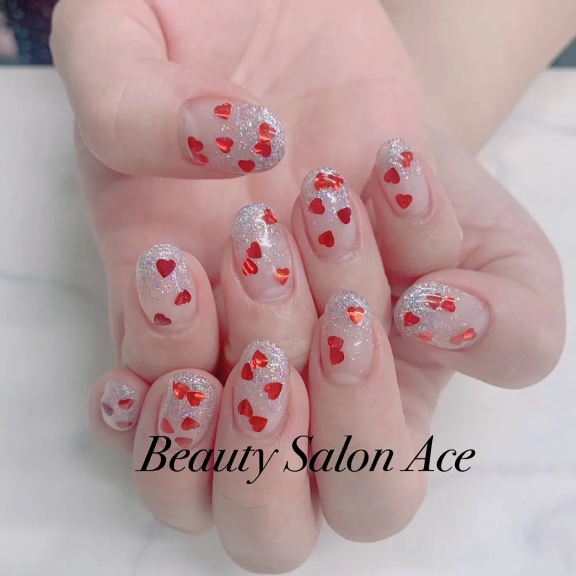 ネイル グラデーション ラメ(グリッター) ラメグラデーション メンズネイル ハンドネイル ハンドケア 池袋フィルイン Ace♡Nailのネイルデザイン