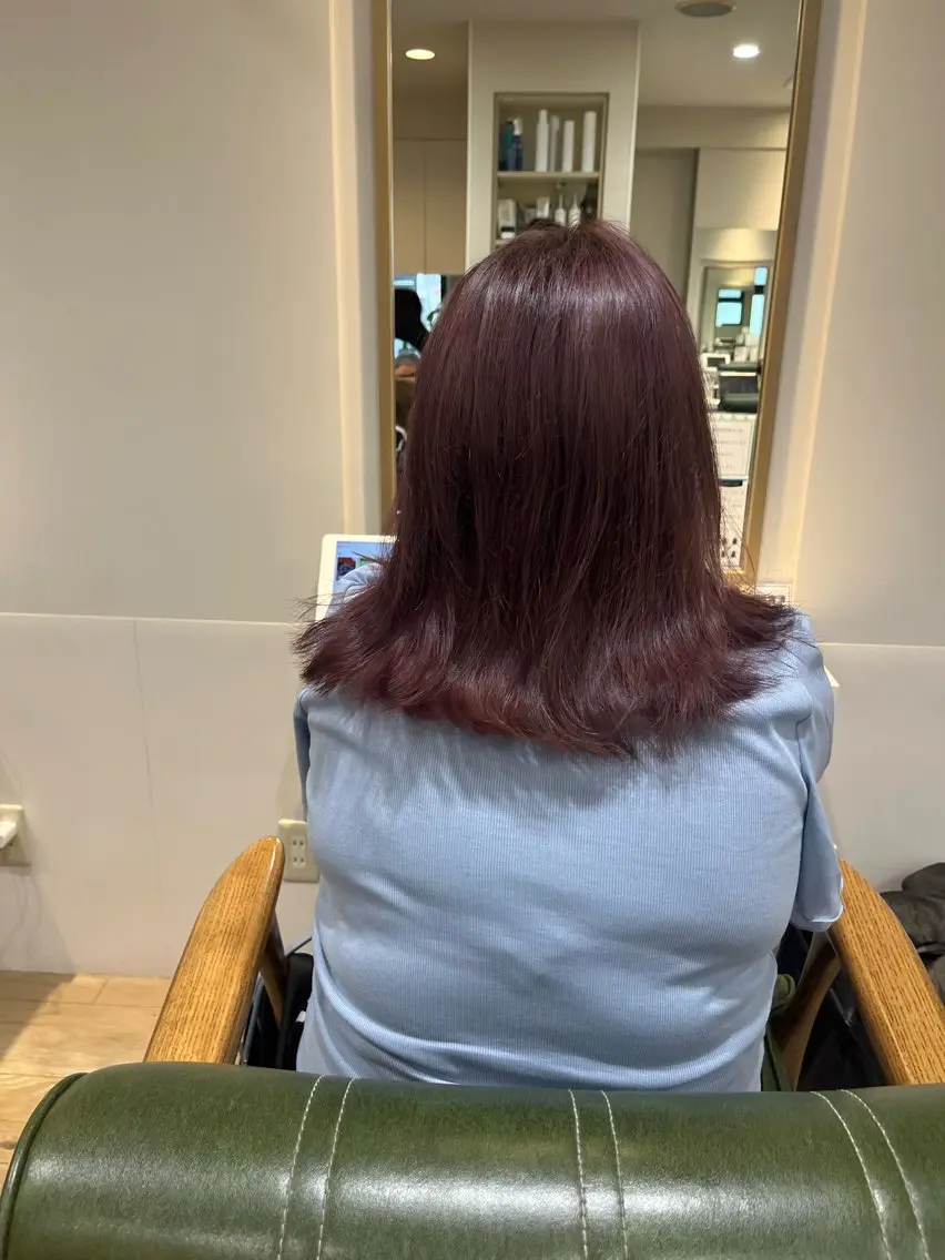 セミロング 小鴨 美佳のヘアスタイル