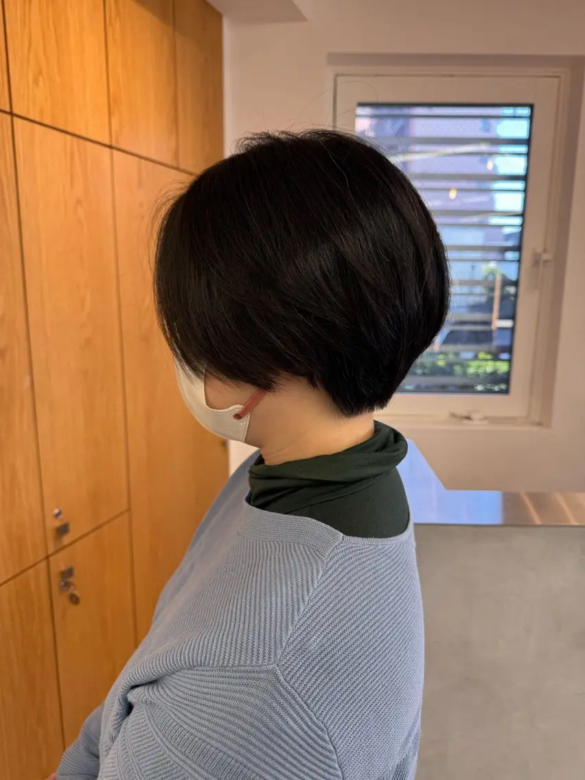 ショート ショートヘア 顔周りレイヤー /kokoro🦮のヘアスタイル
