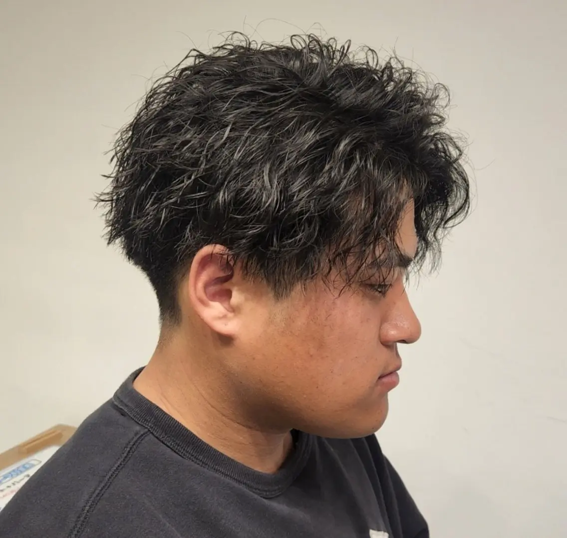 ショート メンズ パーマ 【イケメン風パーマ】 SHOFYのヘアスタイル