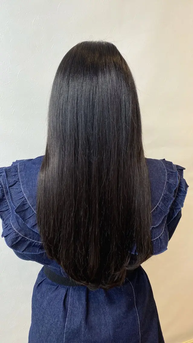 ロング カラー エクステ GLOSS 心斎橋 山上のヘアスタイル