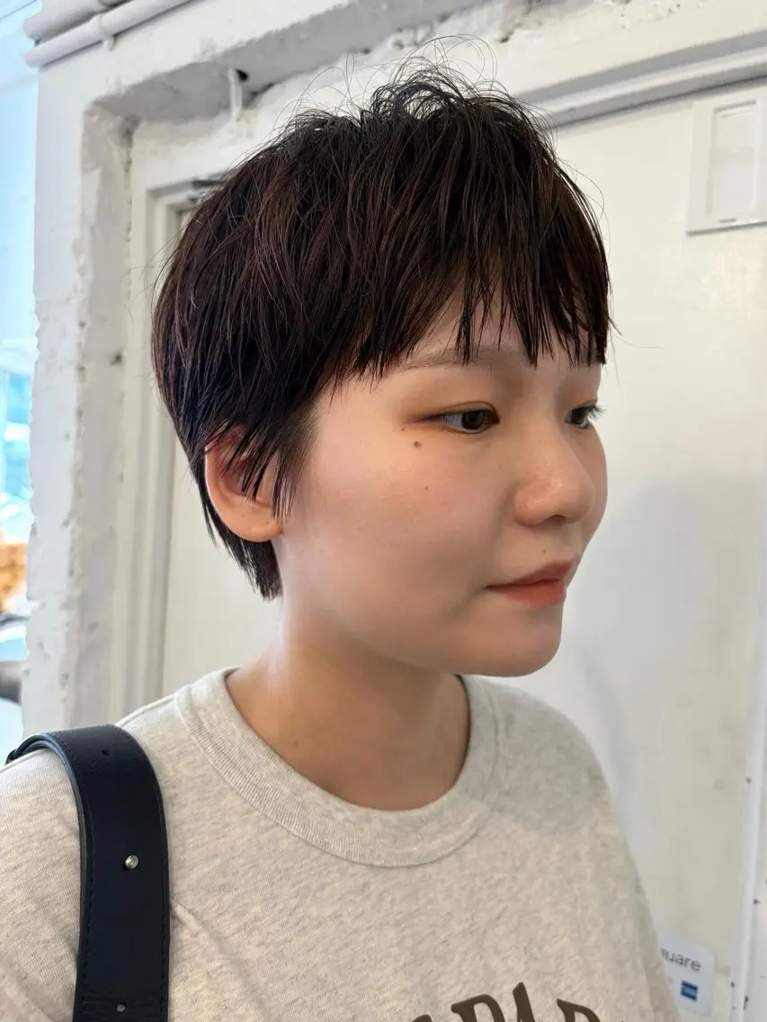 🦖cut+前髪straight+3 step tr🦛の写真