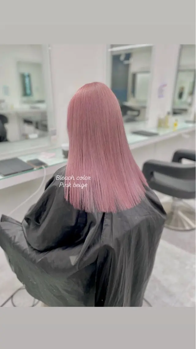 ミディアム カラー ヘアカラー 🤍💕ブリーチカラ ーAyaka💕🤍のヘアスタイル
