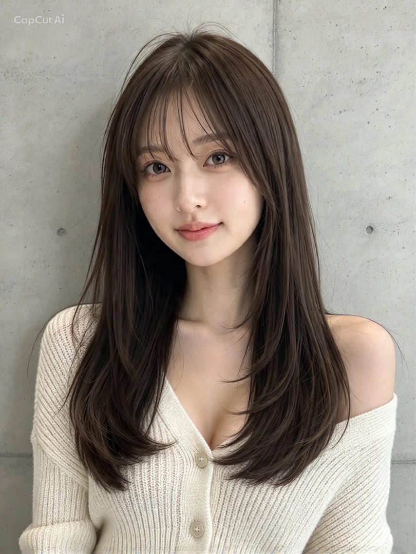 ロング 神戸/karina /レイヤー/顔まわりのヘアスタイル