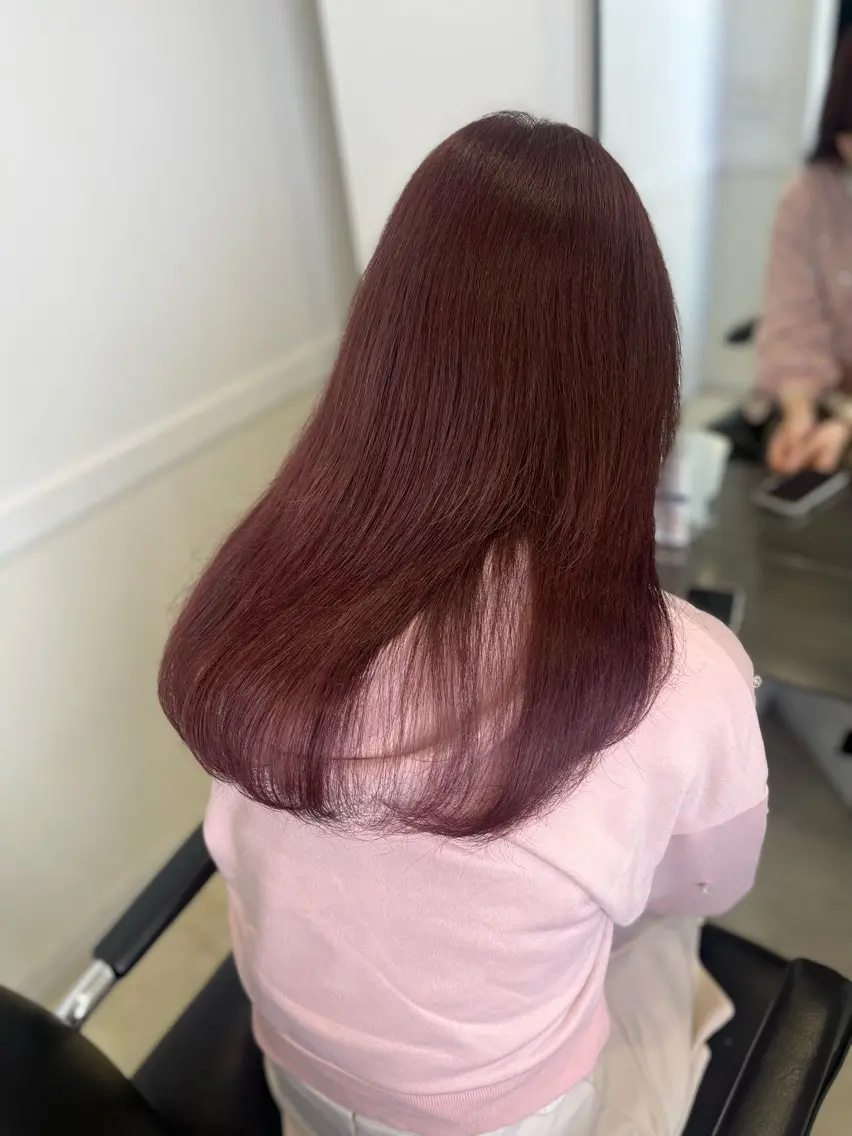 セミロング カラー ブリーチ 透明感カラー ブリーチなしカラー 髪質改善 トリートメント 【ただの天才 🎨】のヘアスタイル