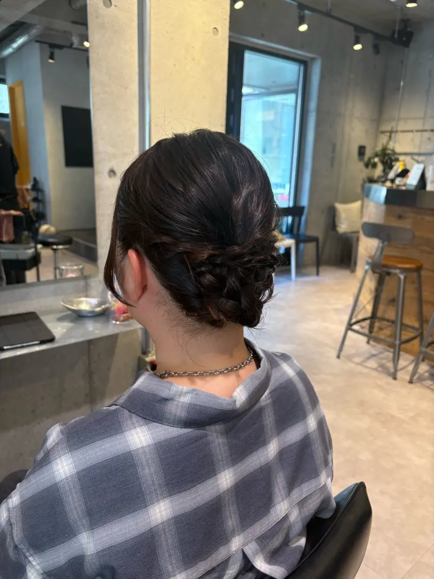 ヘアアレンジ ヘアセット 韓国ヘアー🇰🇷 MIWAのヘアスタイル