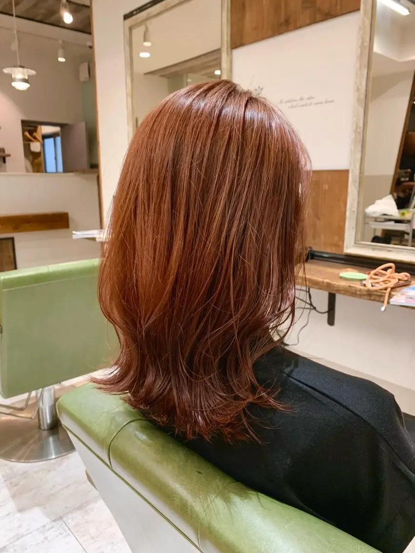 セミロング カラー rinrin 天文館のヘアスタイル