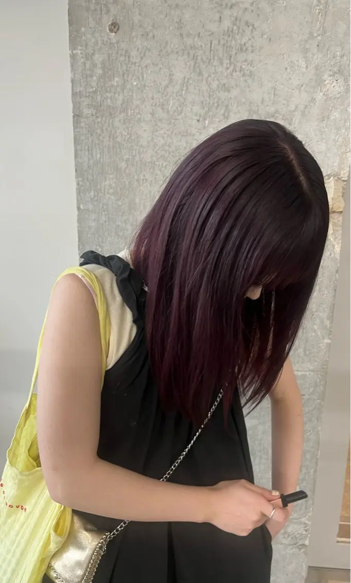カラー 小長谷 夕菜のヘアスタイル