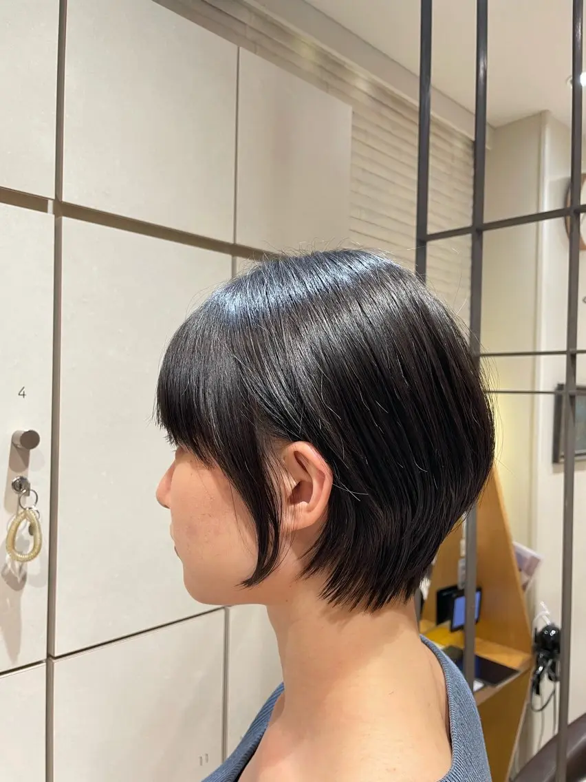 ショート ショートヘア カット トリートメント 吉川沙知 /ナチュラルカラーのヘアスタイル