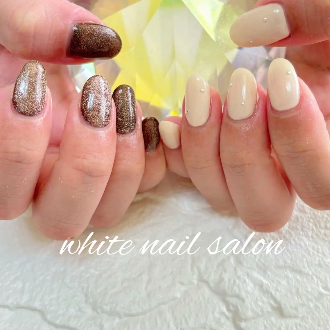 ネイル フットネイル 持ち込み ハンドネイル white nail salonのネイルデザイン