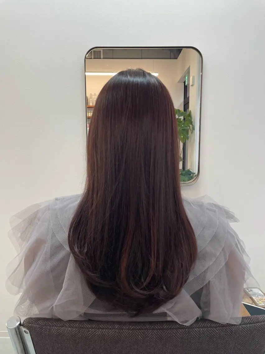 ロング カラー ブラウンカラー ピンクカラー ピンクブラウン ⛲️every 🌼 平子 歩美 ☺︎のヘアスタイル