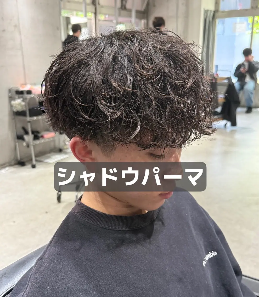 メンズ メンズパーマ カット パーマ 布施メンズ特化美容師 秋山 涼のヘアスタイル