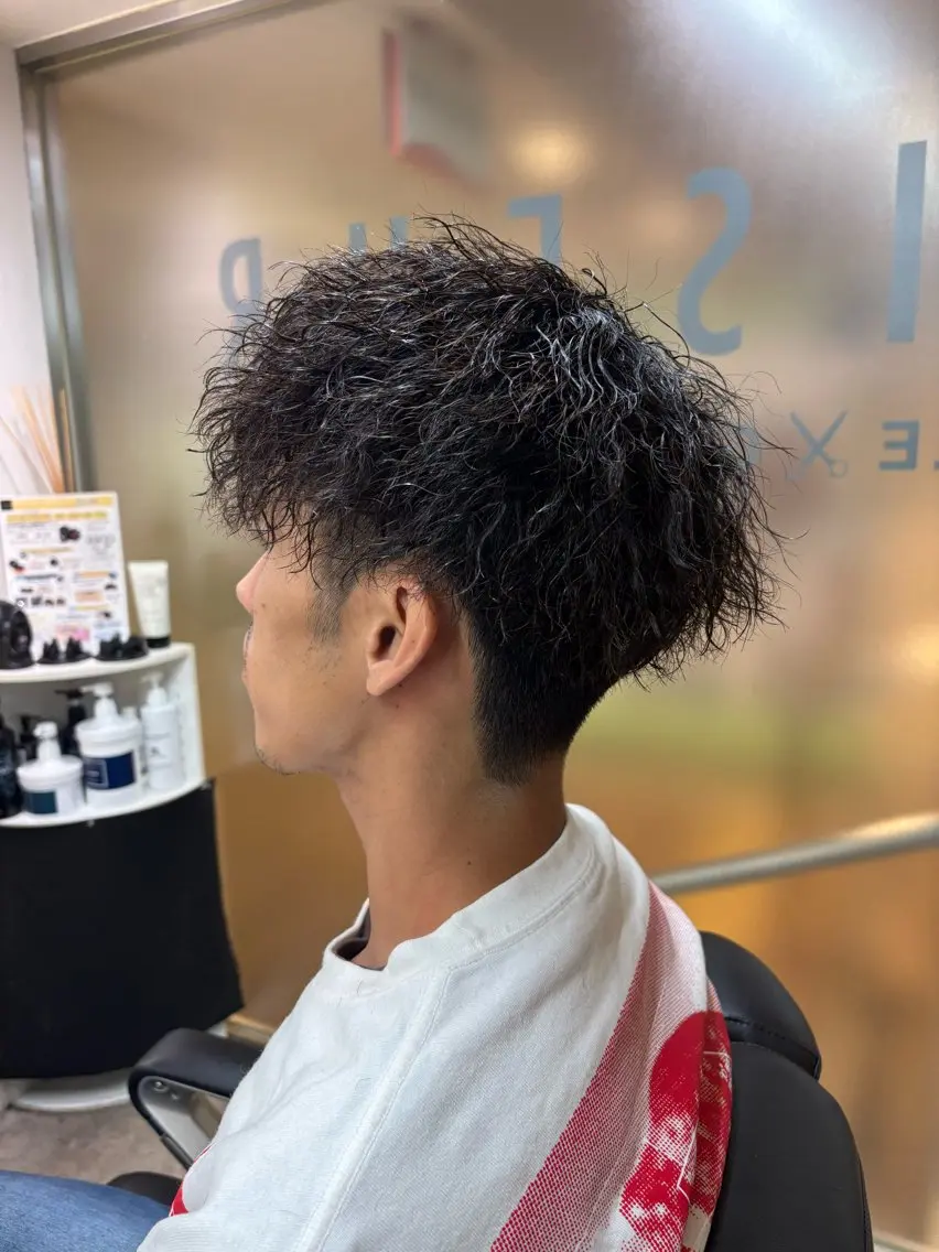 ミディアム パーマ メンズ FRISEUR/高瀬 晴乃祐のヘアスタイル
