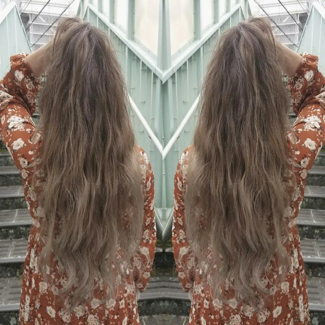 ロング 今中 小百合のヘアスタイル