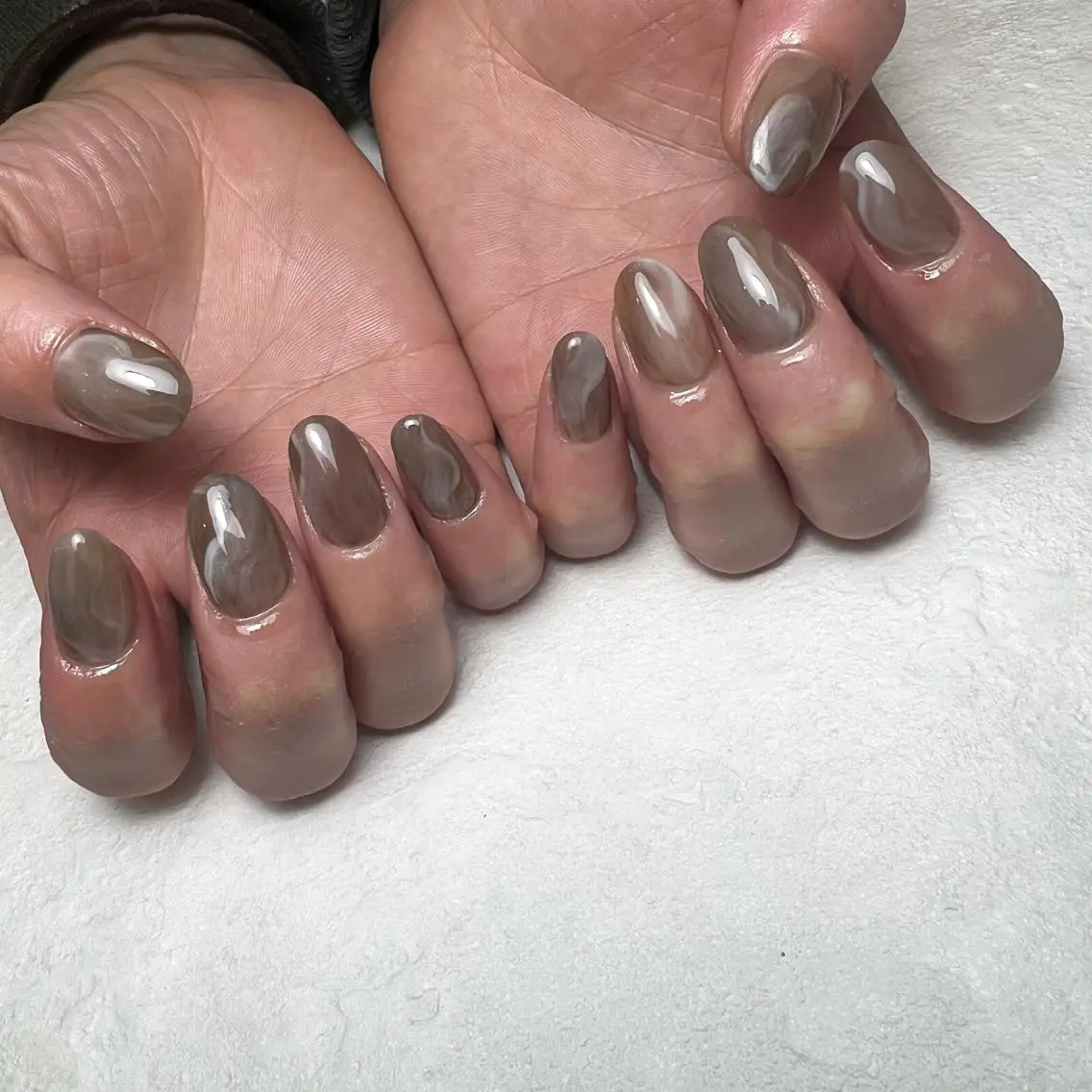 ネイル アートネイル ジェルネイル パラジェル ホワイト MAKANI salonのネイルデザイン