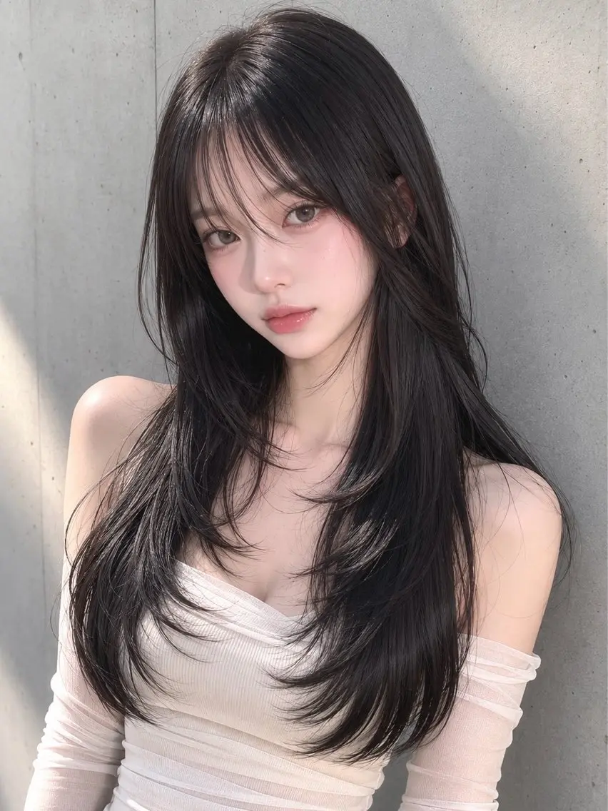ロング カラー カット ヘアカラー トリートメント 渋谷韓国レイヤー /SAYAKA🩶ᩚのヘアスタイル