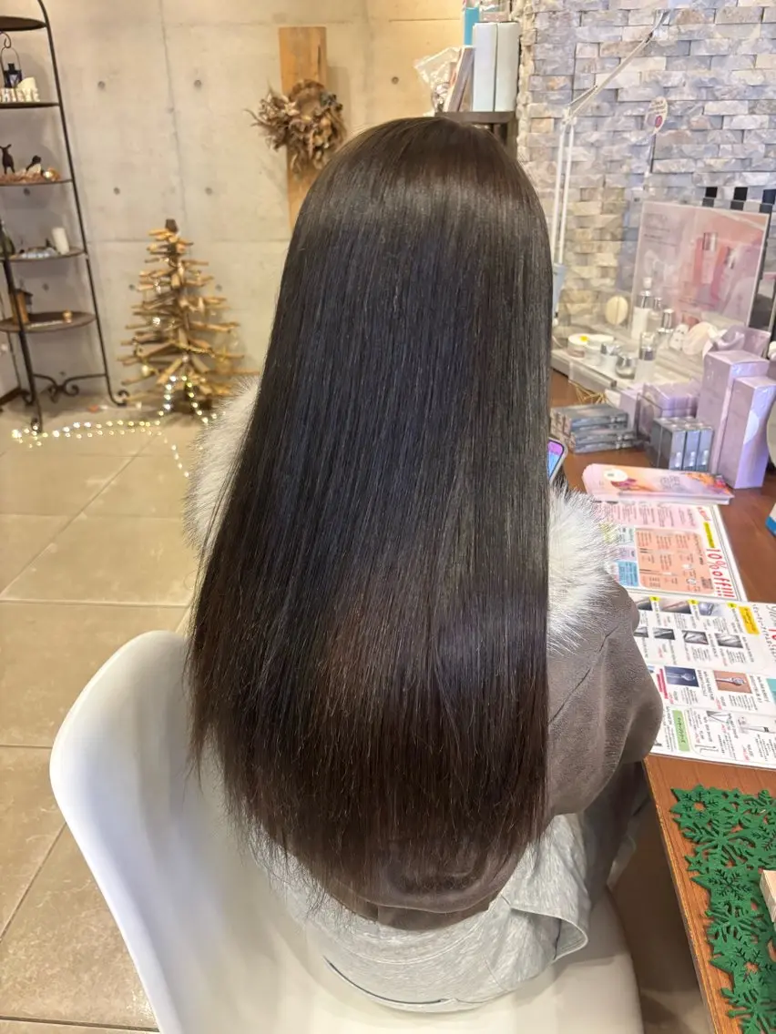 カラー アッシュ 透明感カラー カット ヘアカラー トリートメント 心美/ブリーチなし 透明感カラーのヘアスタイル