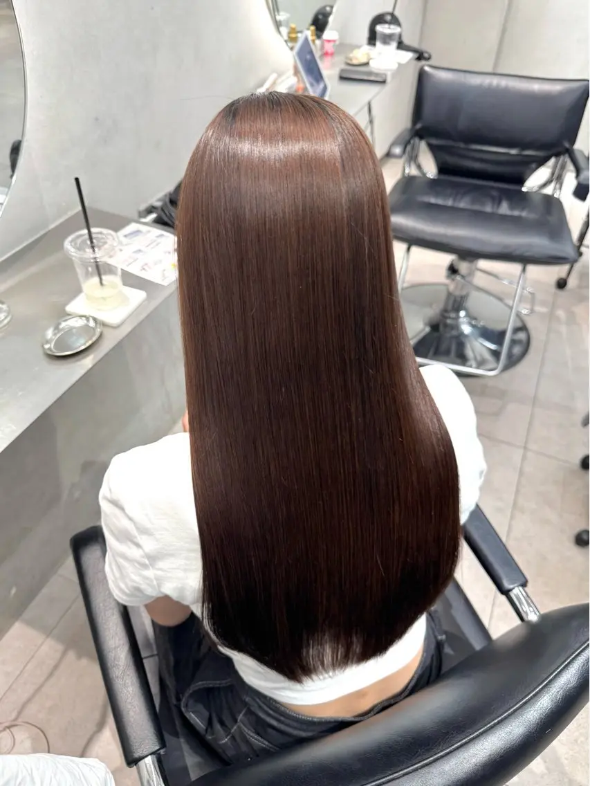 ミディアム 🫧縮毛矯正🫧 髪質改善RIKU🫧のヘアスタイル