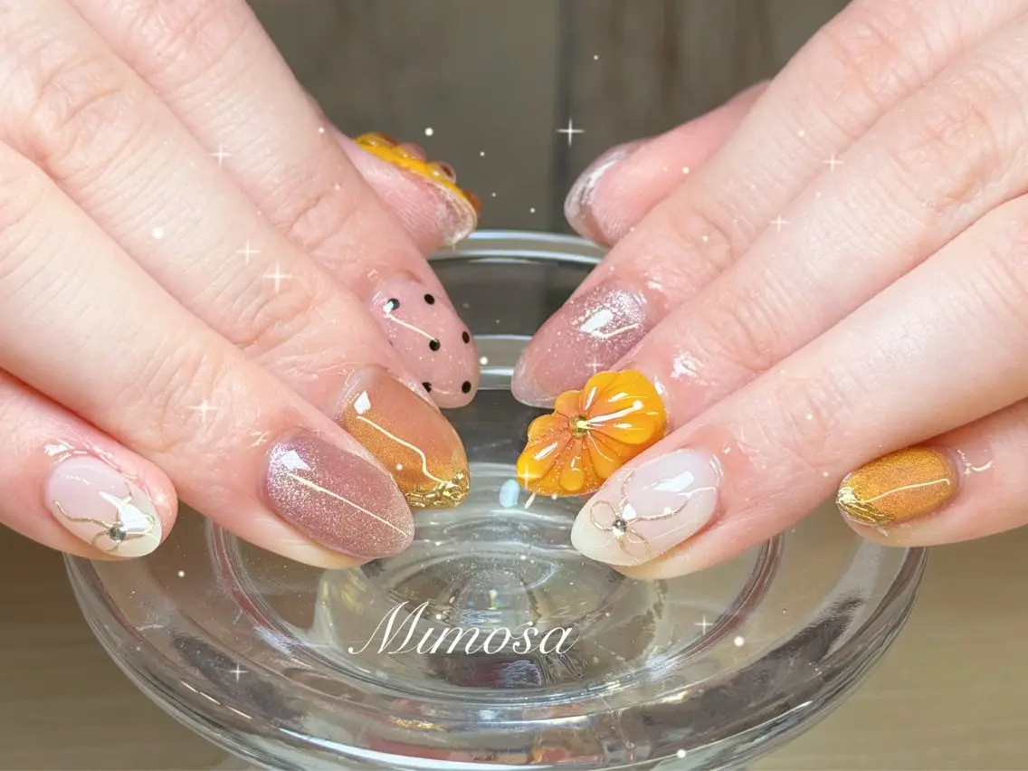 ネイル ハンドネイル 🫧Mimosa 吉祥寺のネイルデザイン