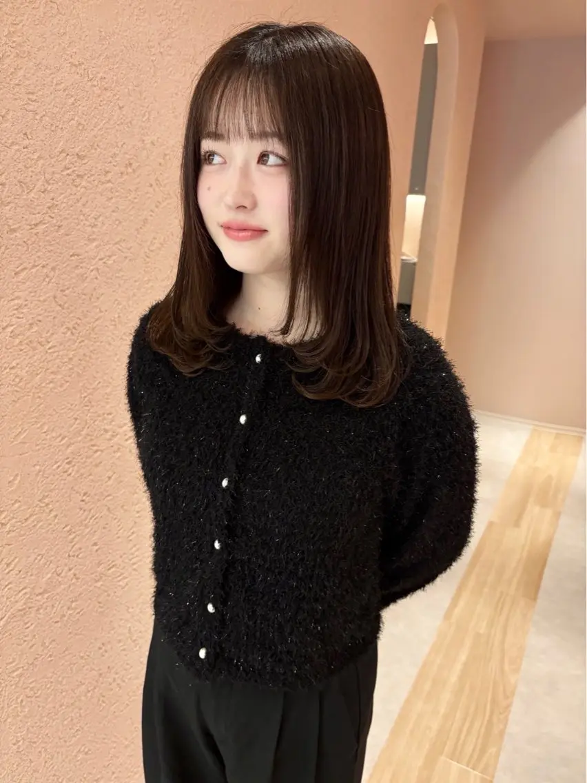 ミディアム ヘアカラー merc. 福田茜のヘアスタイル