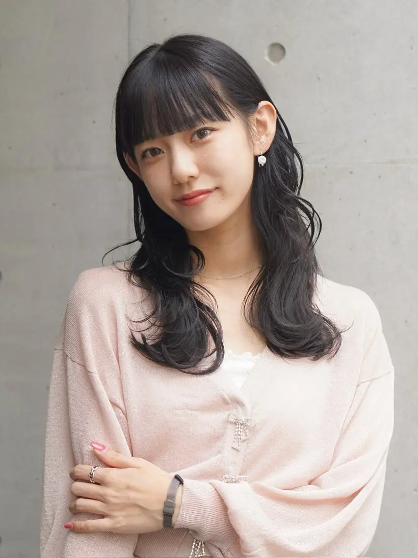 ロング カット ヘアカラー 池田識之 髪質改善のヘアスタイル