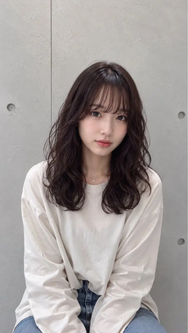 ロング パーマ パーマ lua店 Yugo(河野有吾)のヘアスタイル