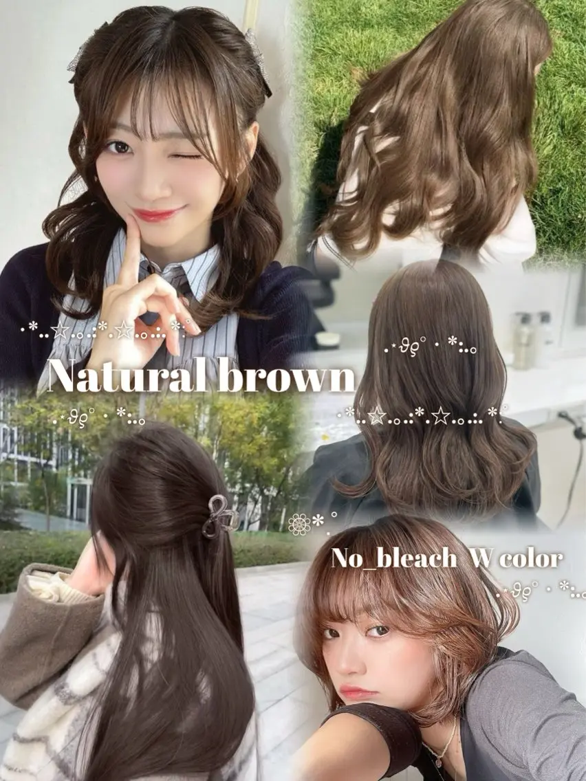 カラー 🧁透明感×モテ💞 WカラーNanamiのヘアスタイル