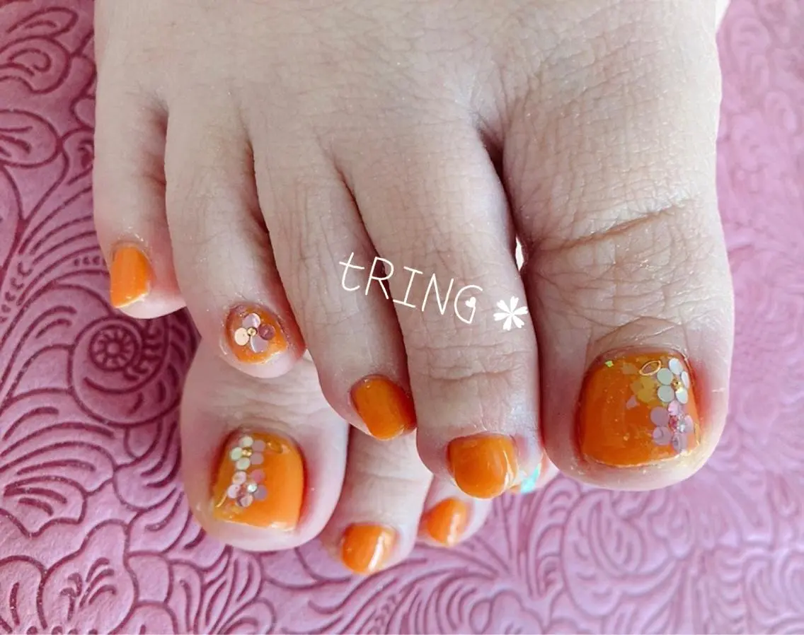 ネイル フットネイル tRING* しいの木台のネイルデザイン