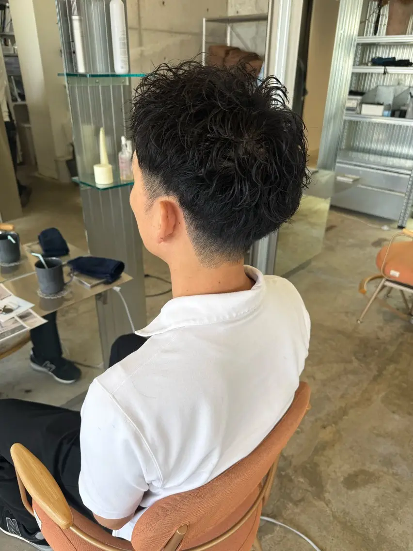 パーマ メンズ カット パーマ SLOW🫧 ルナ🫧のヘアスタイル