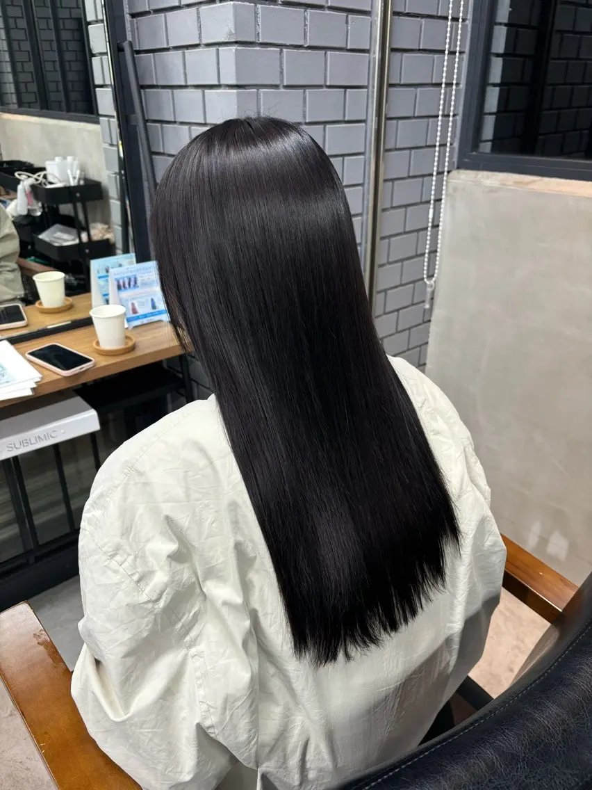 ロング カラー 透明感カラー 田中 綾乃のヘアスタイル