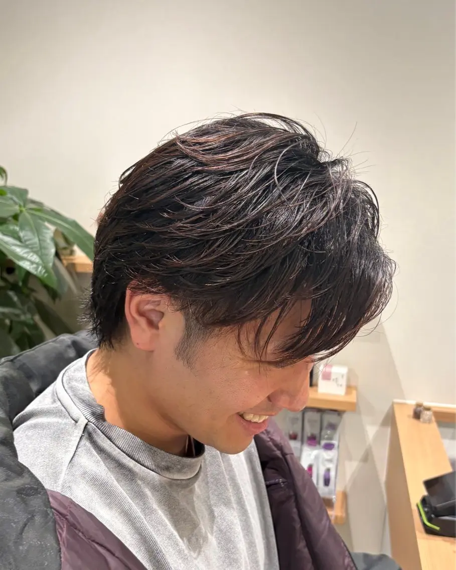 🧏🏻♂️メンズカット+フェザーパーマの写真